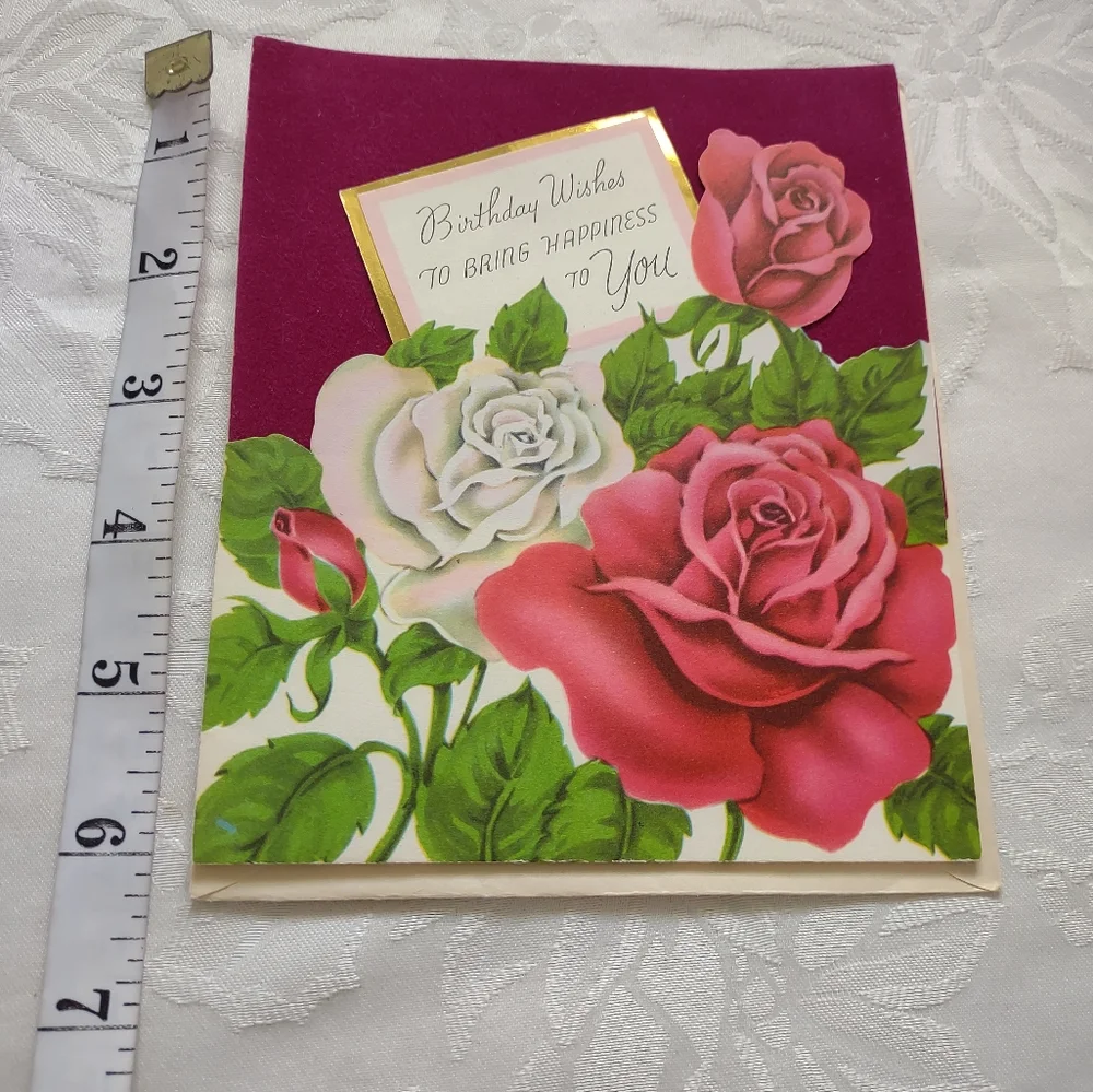 Vintage greeting birthday cards and envelopes